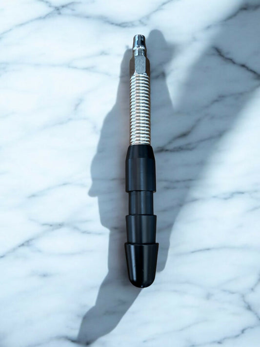 New Black Vac-u-lock Bendable Spring Connector Extension Rod w/ quick connector