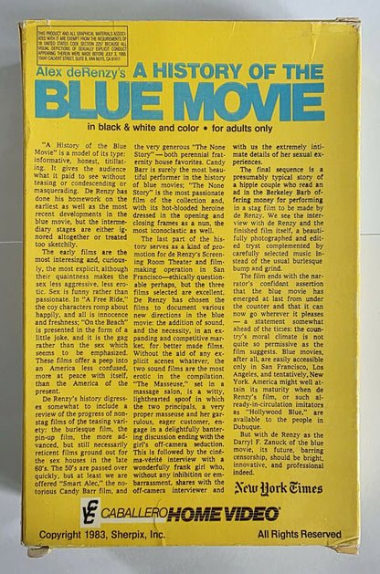 Alex deRenzy's A History of the Blue Movie (1983) VHS
